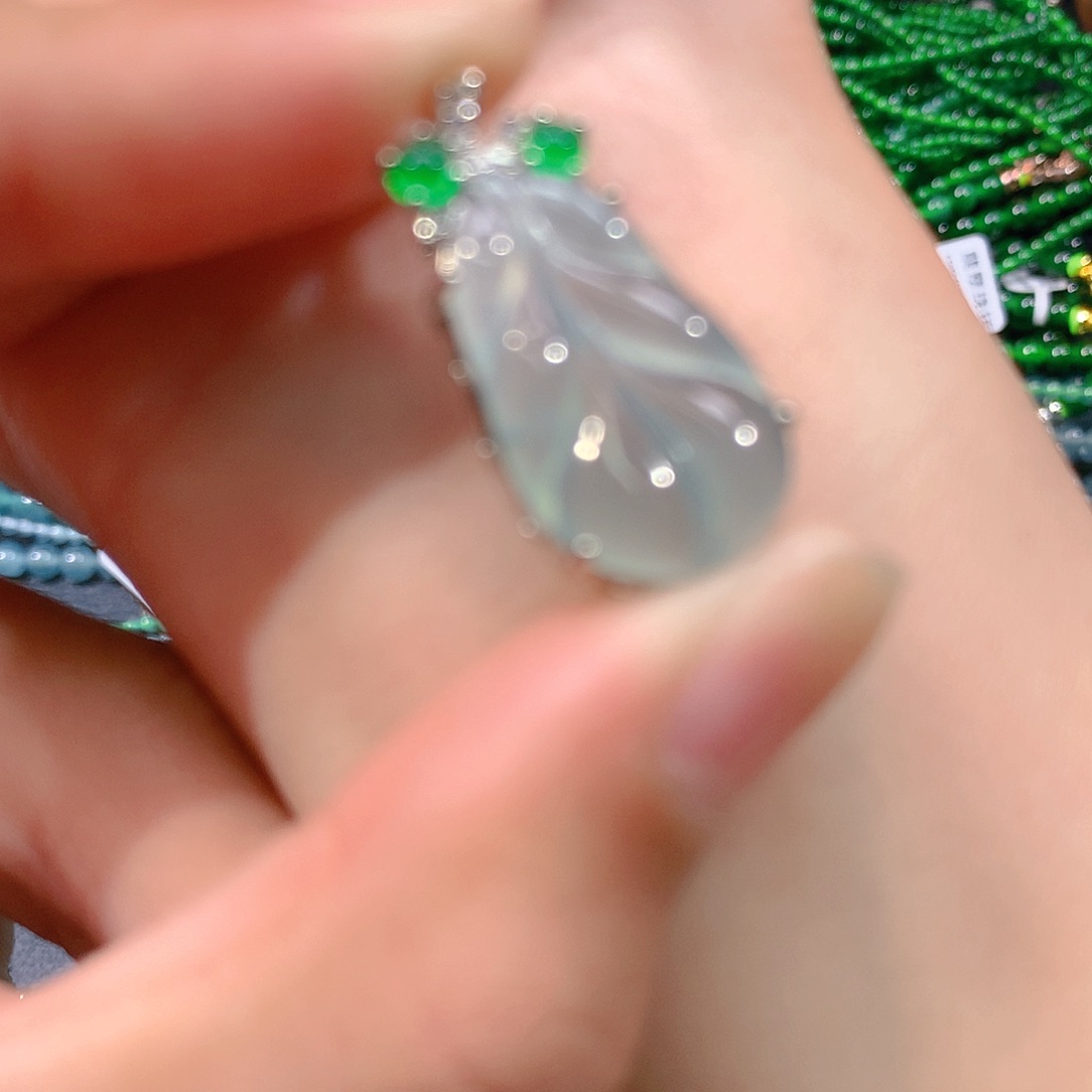 翡翠戒指未镶嵌天然翡翠