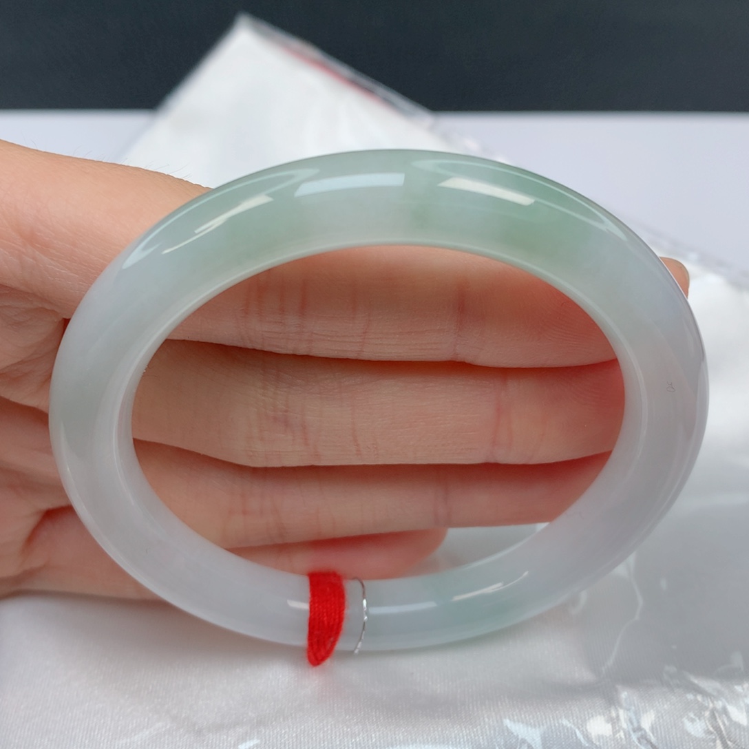 翡翠手镯未镶嵌53.7圆条