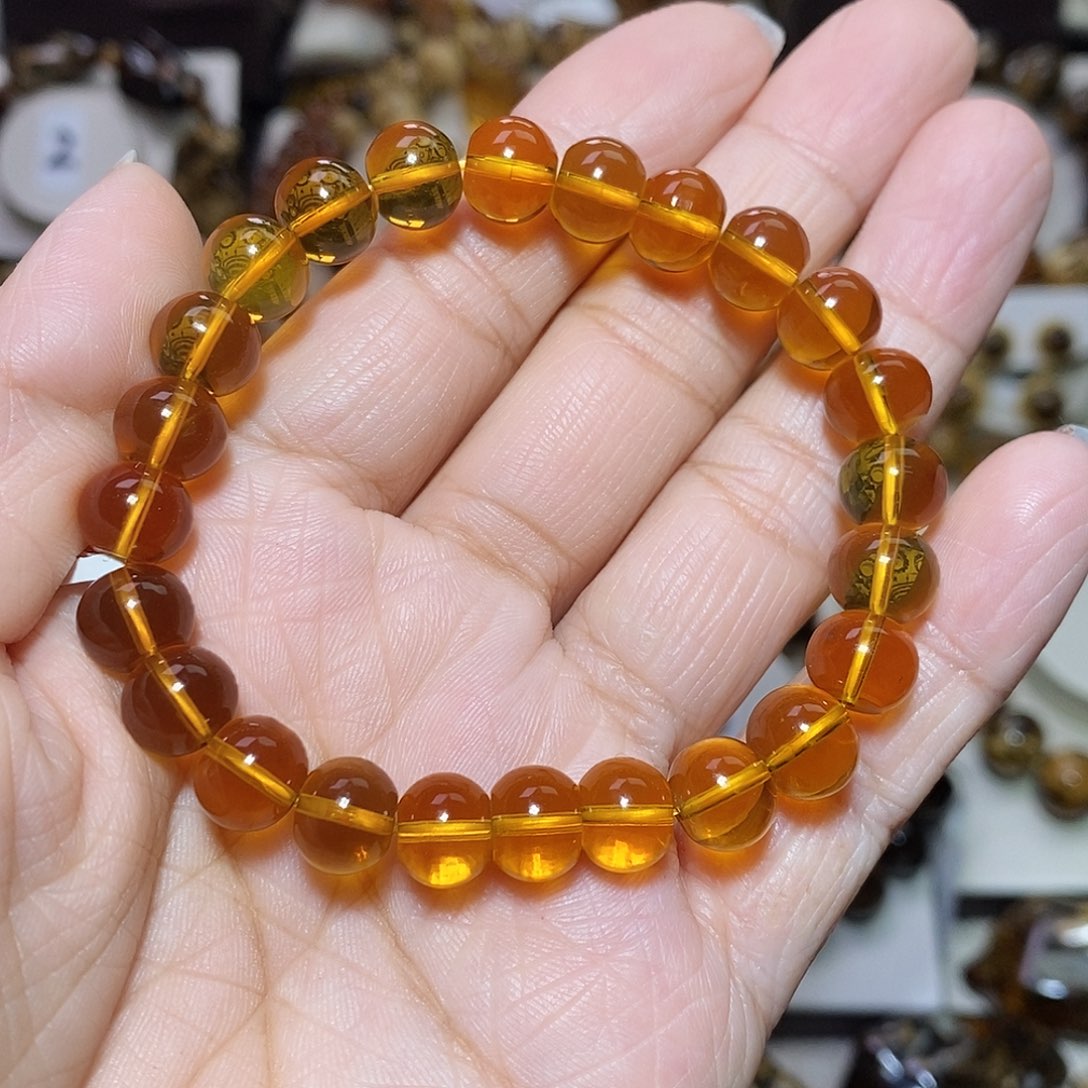 眉***师琥珀未镶嵌裸石高净9m