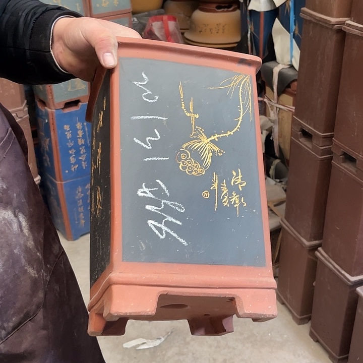 紫砂花盆紫砂等传统