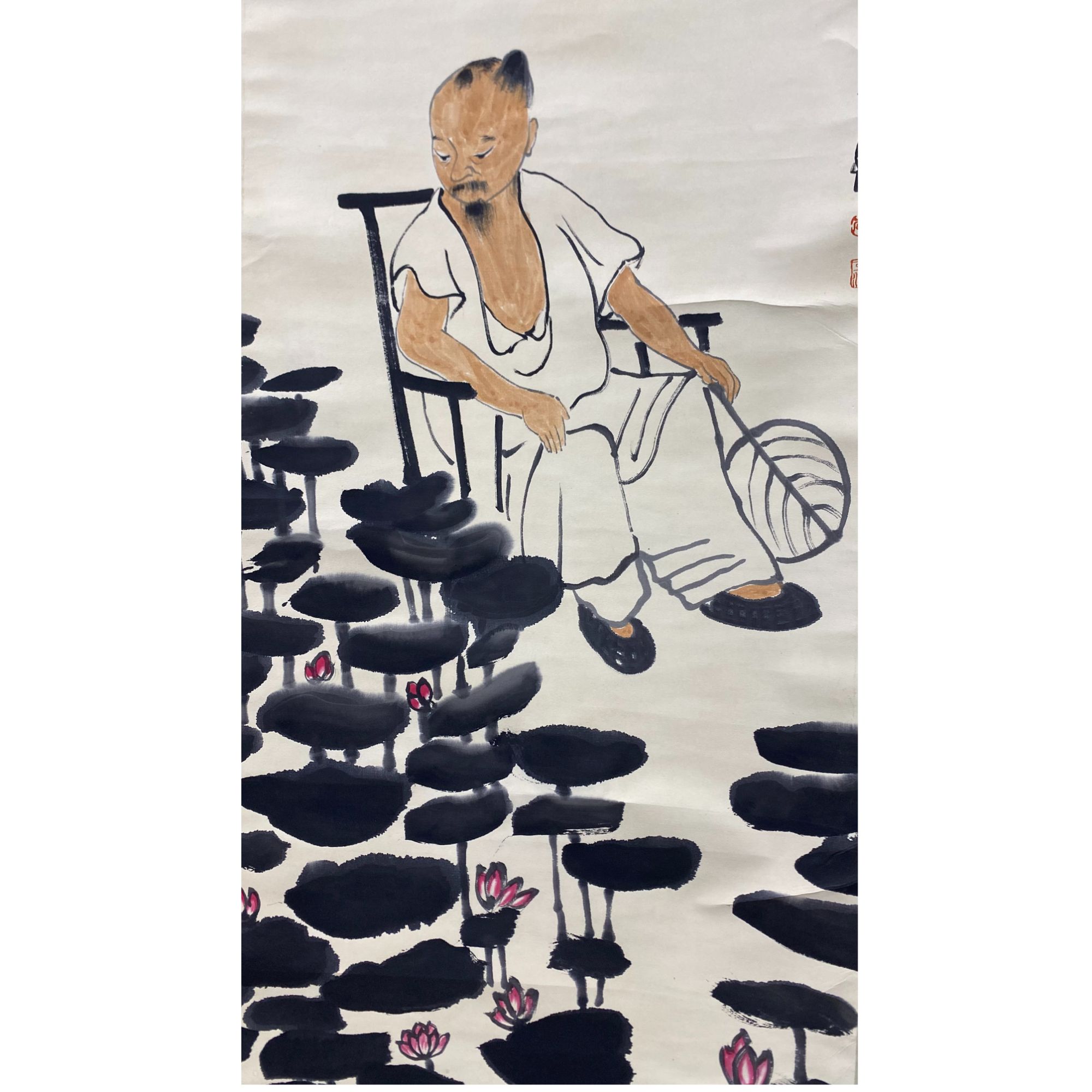 李 人物绘画立轴 120.55 5.9平尺