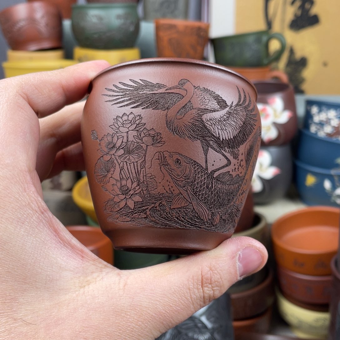 紫砂茶杯紫砂茶杯