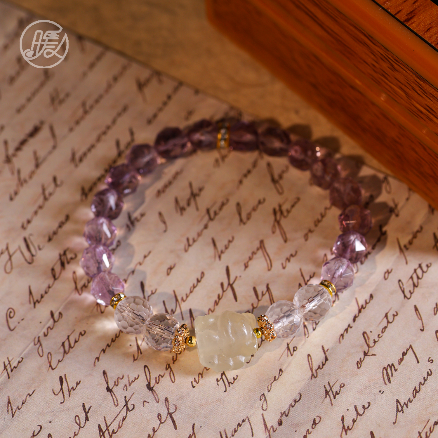 单圈切面紫水晶手串7mm搭配凤九手链F4759多样性发一