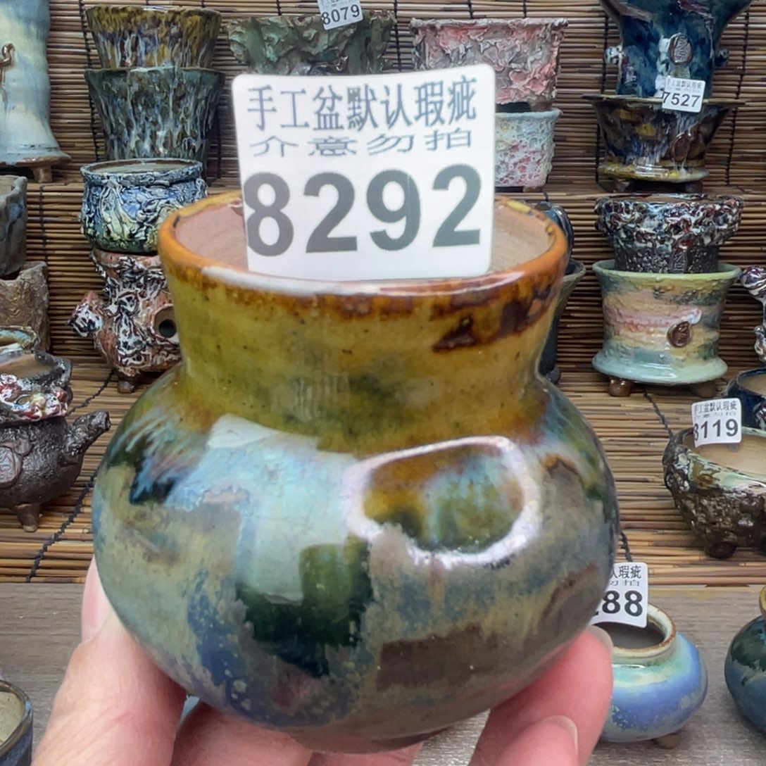 手工花盆默认瑕疵完美者勿拍