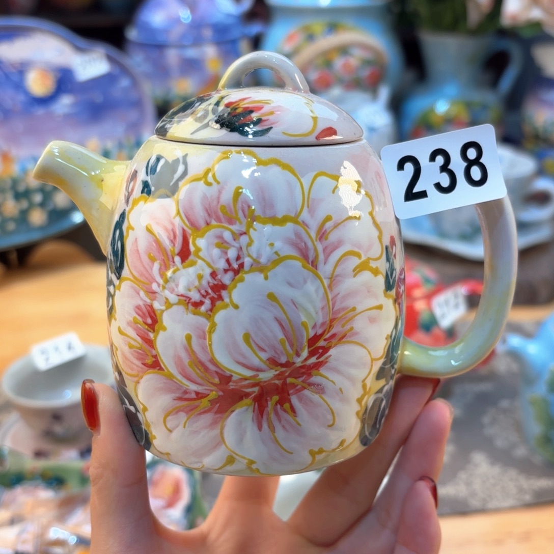 景德镇手绘高温釉下彩陶瓷茶具