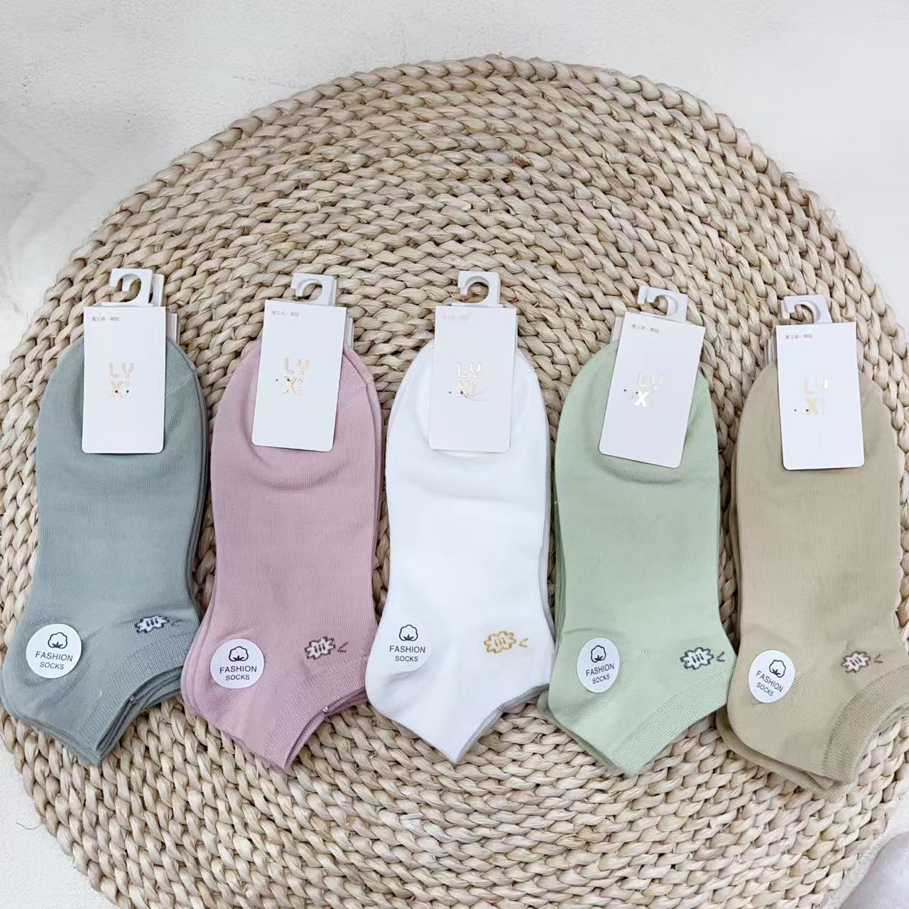 50双批发隆义祥女士夏季薄款女短袜