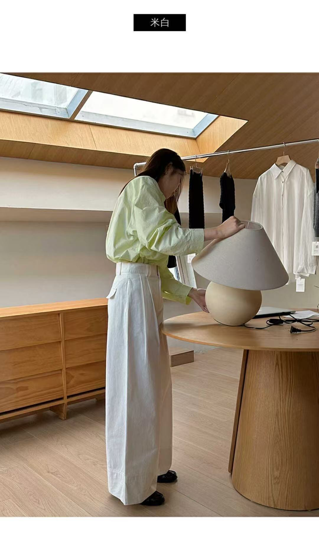 MS@S5373 韩系百搭休闲阔腿裤（裤长98） 5-28