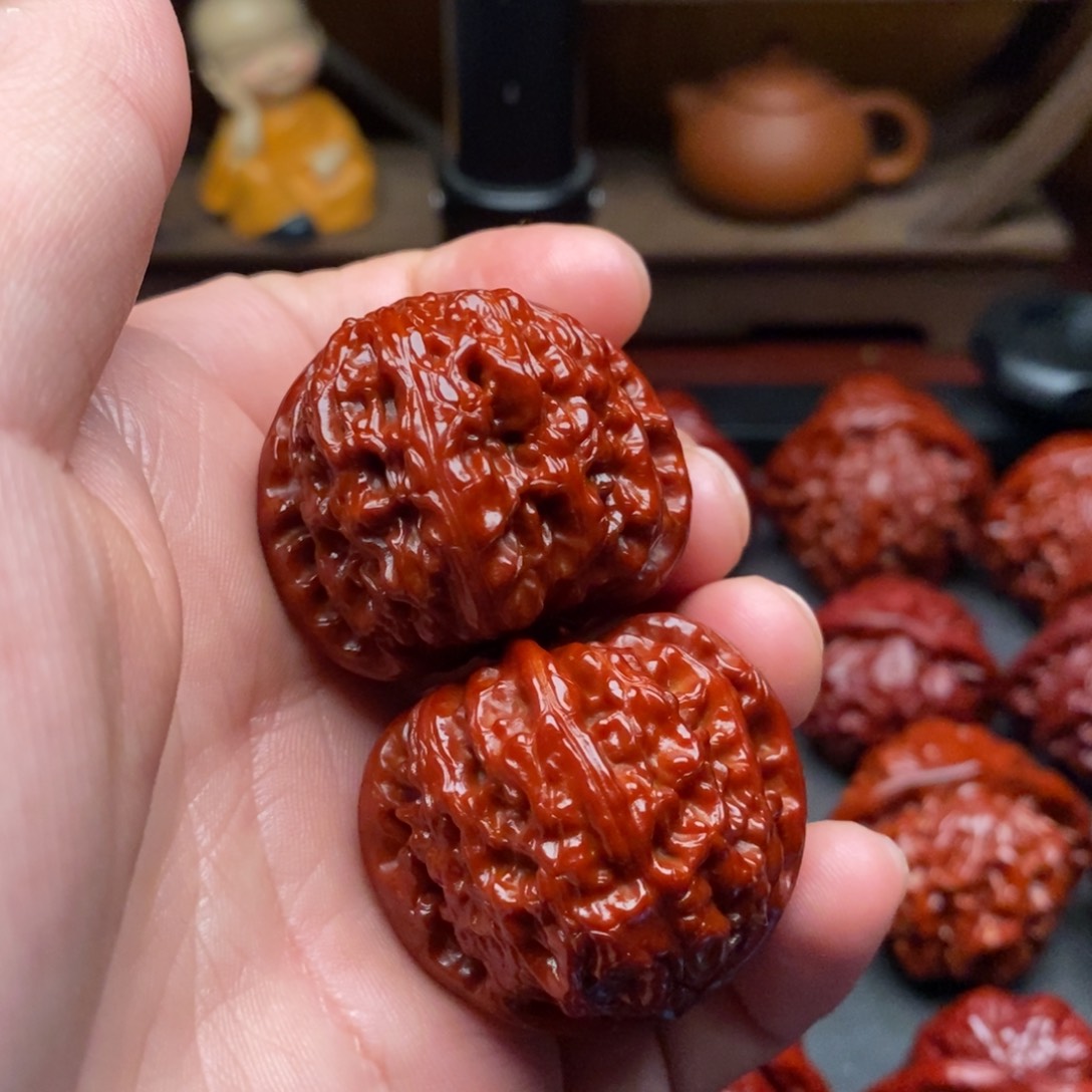 吊坠文玩核桃37白狮子