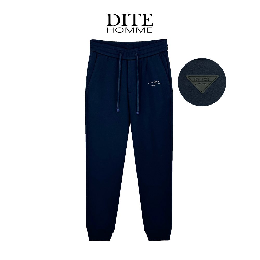 Dite迪特男束脚裤休闲裤桃心小熊休闲长裤加绒长裤秋冬秋季潮流