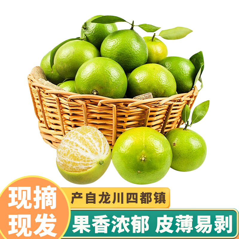 粤悯农 龙川四都皇帝柑 广东河源当季新鲜水果贡柑贡橘子皮薄多汁