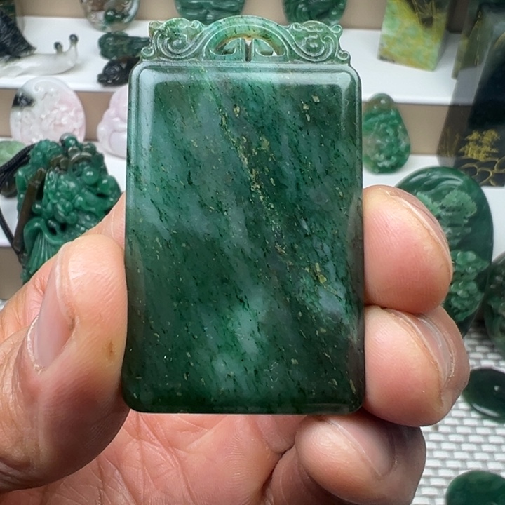 独山玉未镶嵌吊坠(不含链)