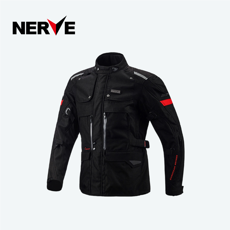 NERVE旗舰店涅夫高加索男士摩托车骑行服冬季保暖防摔防水拉力服