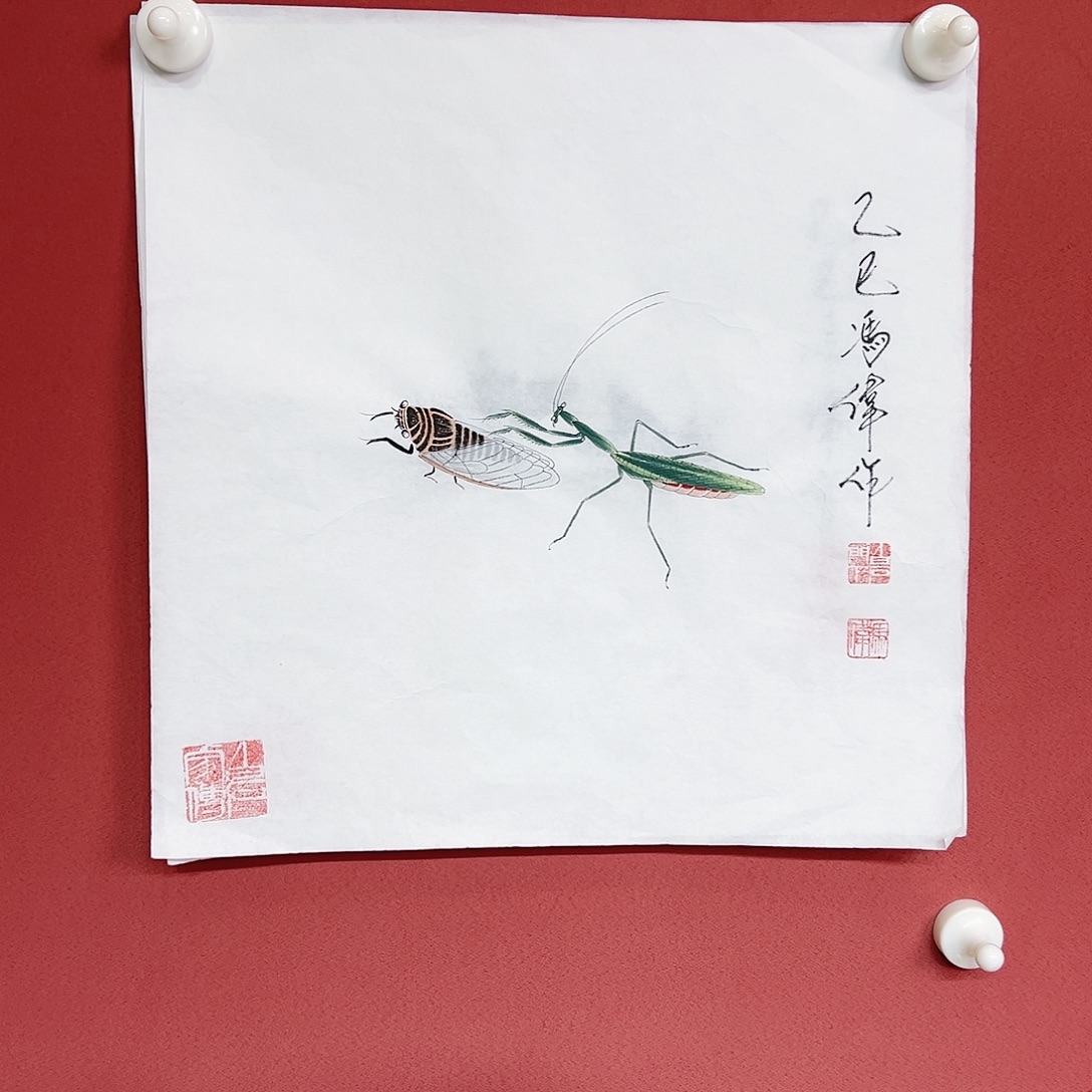 国画冯伟老师亲笔手绘国画作品慧