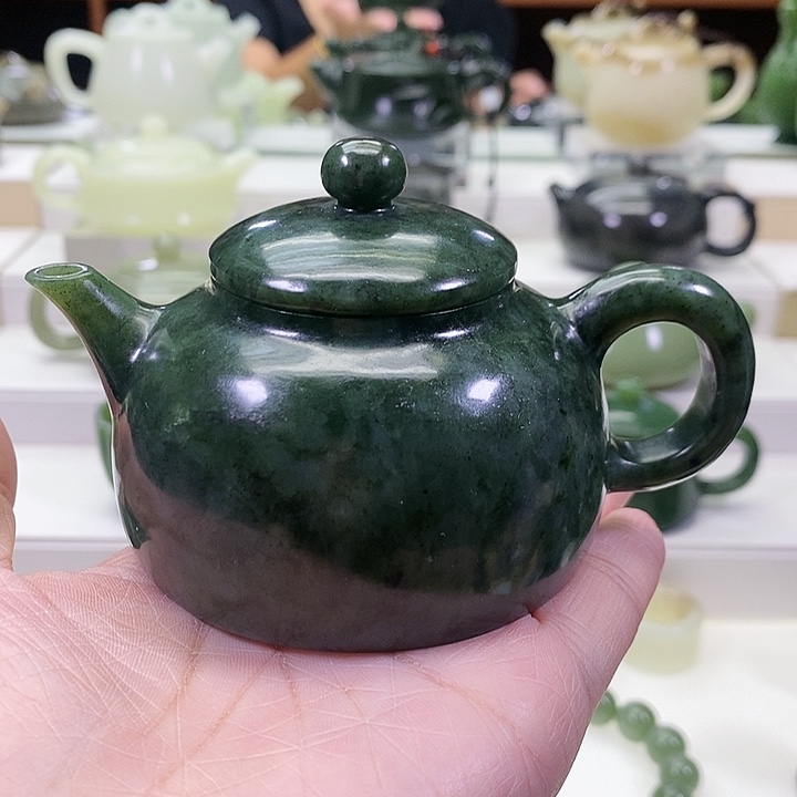 未镶嵌和田玉挂件茶壶130ml