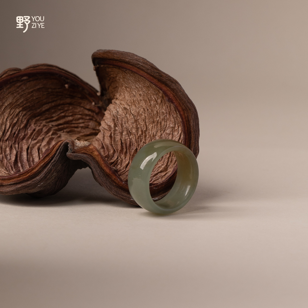 由子野【且末蓝糖宽版】新疆和田玉未镶嵌戒指