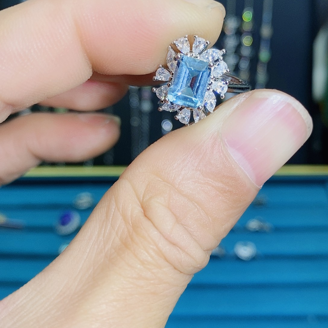 紫晶珠宝半成品银S925镶嵌