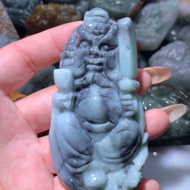 翡翠未镶嵌颈饰保真天然A货翡翠