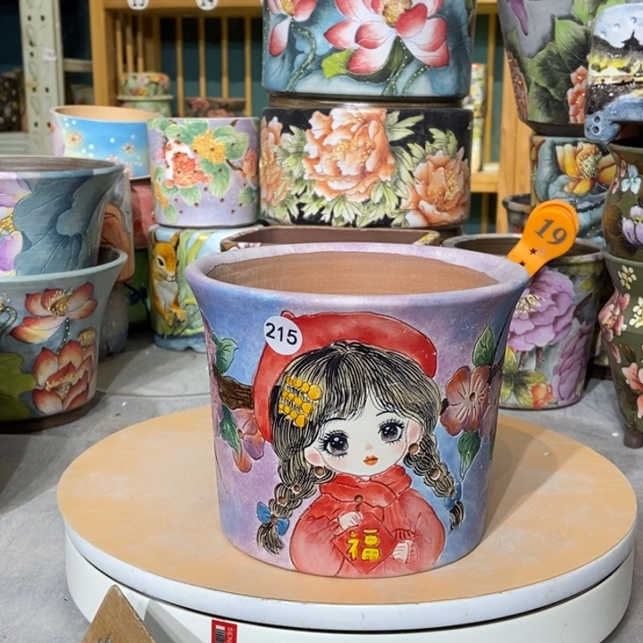 红陶景德镇艺术手绘作品