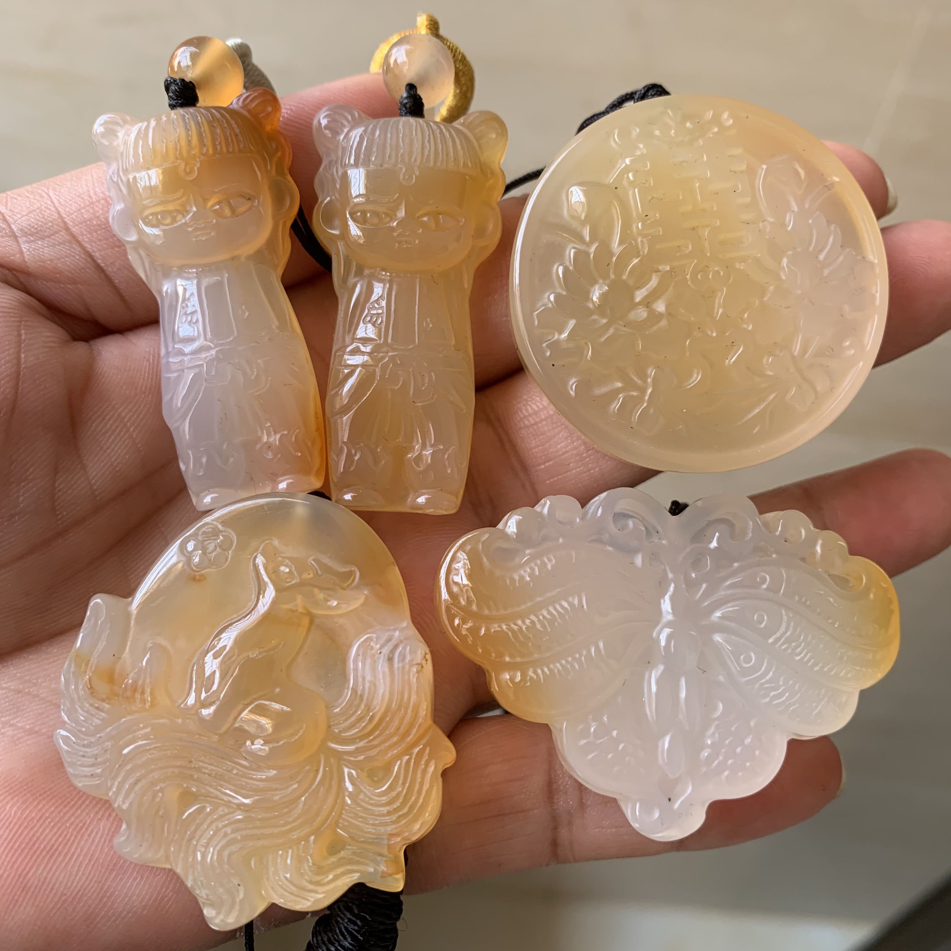马达加斯加天然海洋玉髓玛瑙吊坠系列～多样款式发货