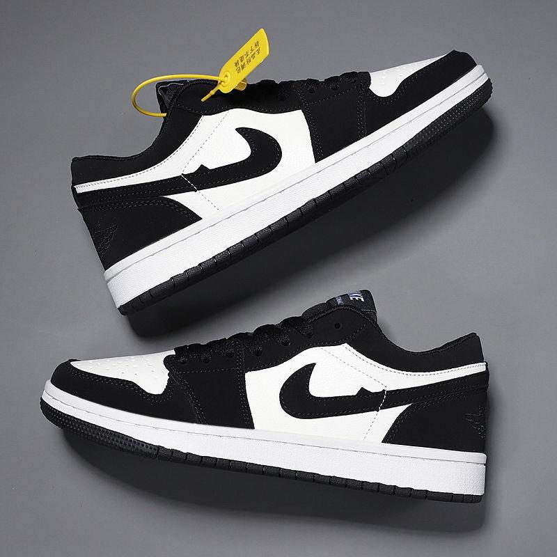 NIke联名DAFIFYaj男鞋莆田dunk正品黑白熊猫鞋aj1低帮空军一号板