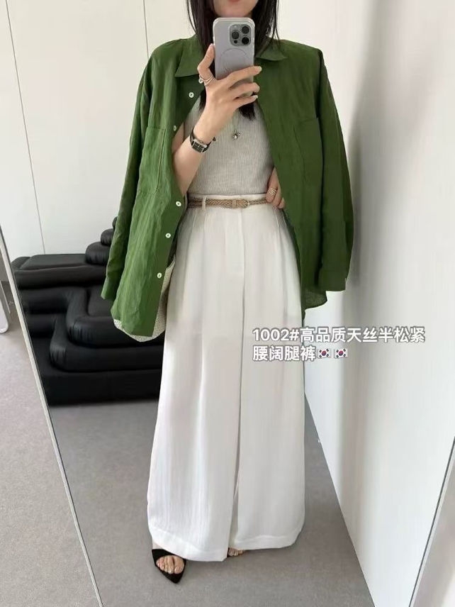 亲福利高级感麻裤