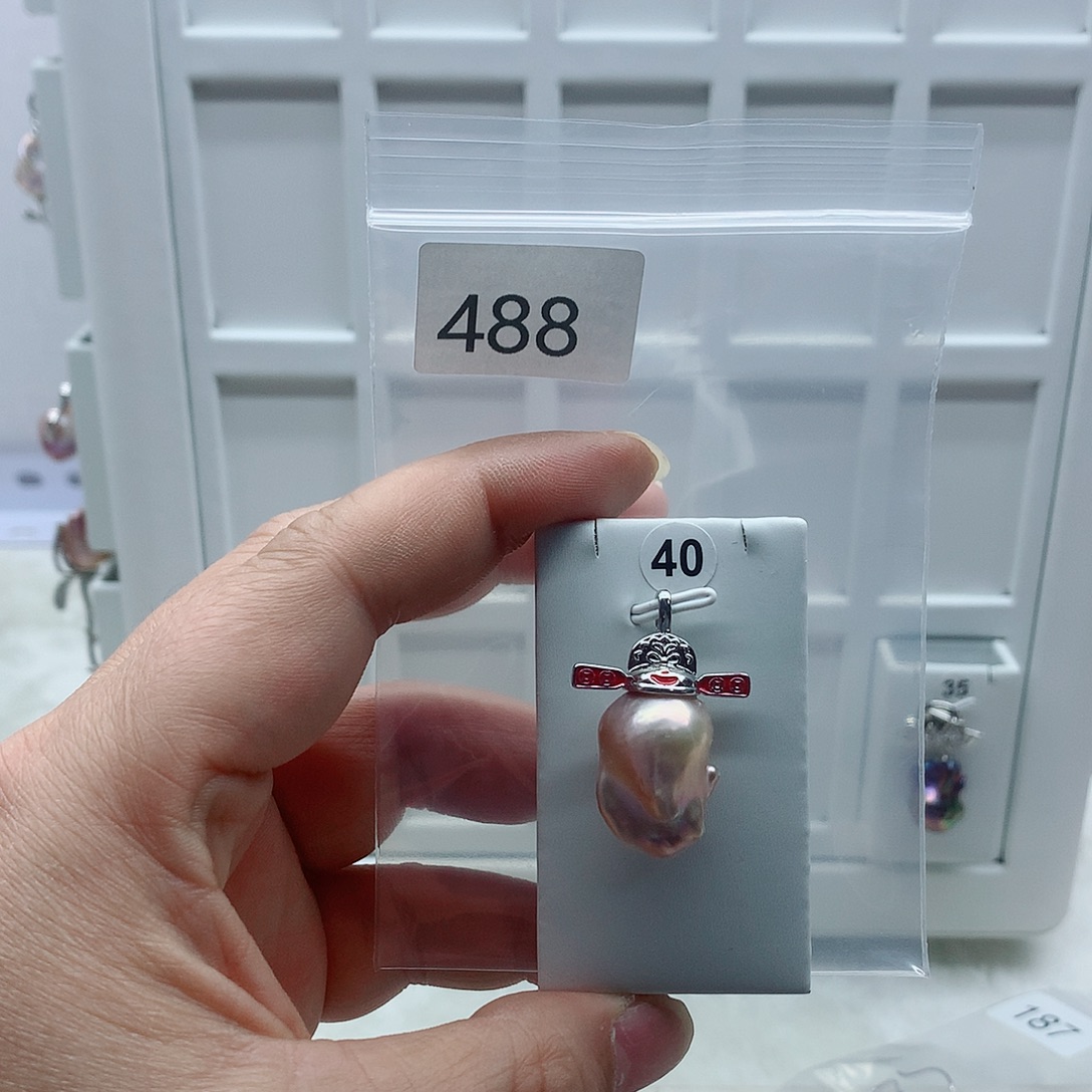 吊坠(不含链)合金淡水珍珠