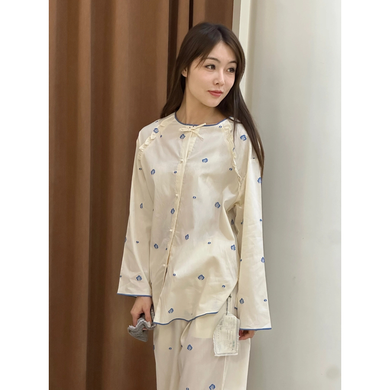 《海城朵朵》朵朵可可 251-192 睡衣女2025春夏圆领家居服套装