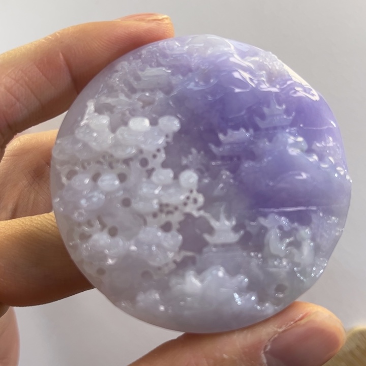 翡翠吊坠(赠链)未镶嵌代编织