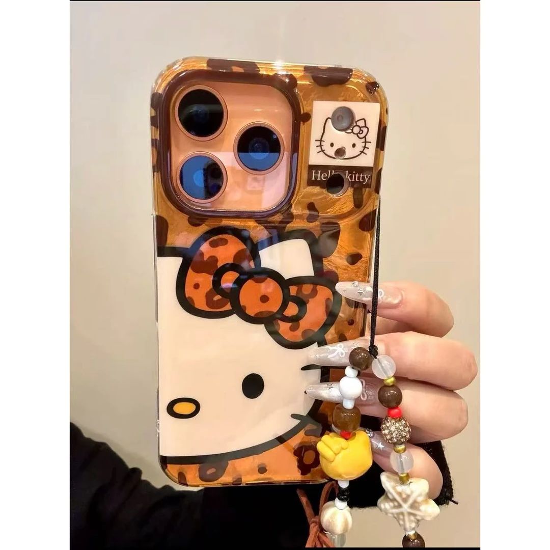 复古ins羽纱纹豹蝴蝶结猫咪适用iphone17prom苹果16pro手机壳双层