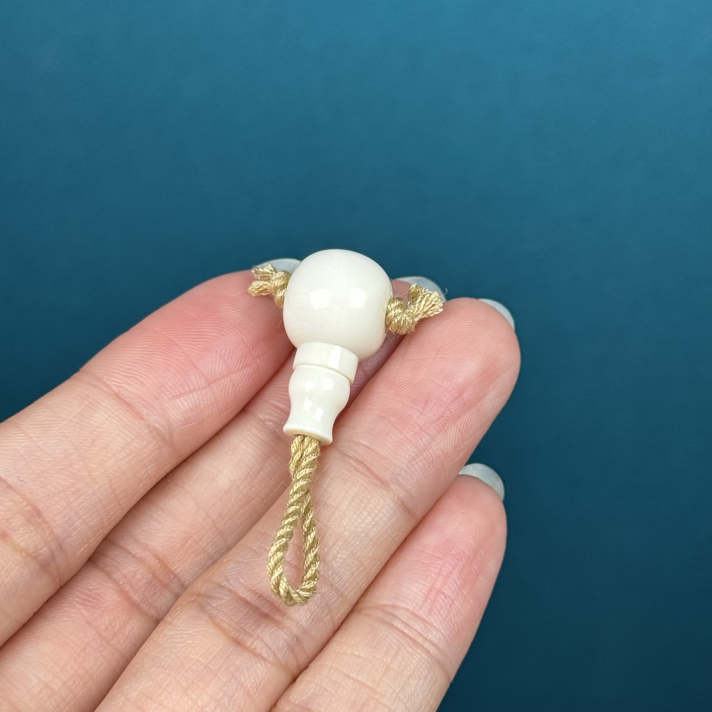 K7882天然猛犸牙 牙芯藏式分体三通10.8*20.3mm一物一图 假一罚十