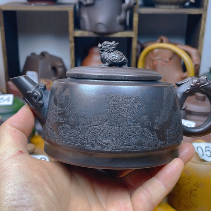 紫砂茶壶紫砂壶提纽微磕碰