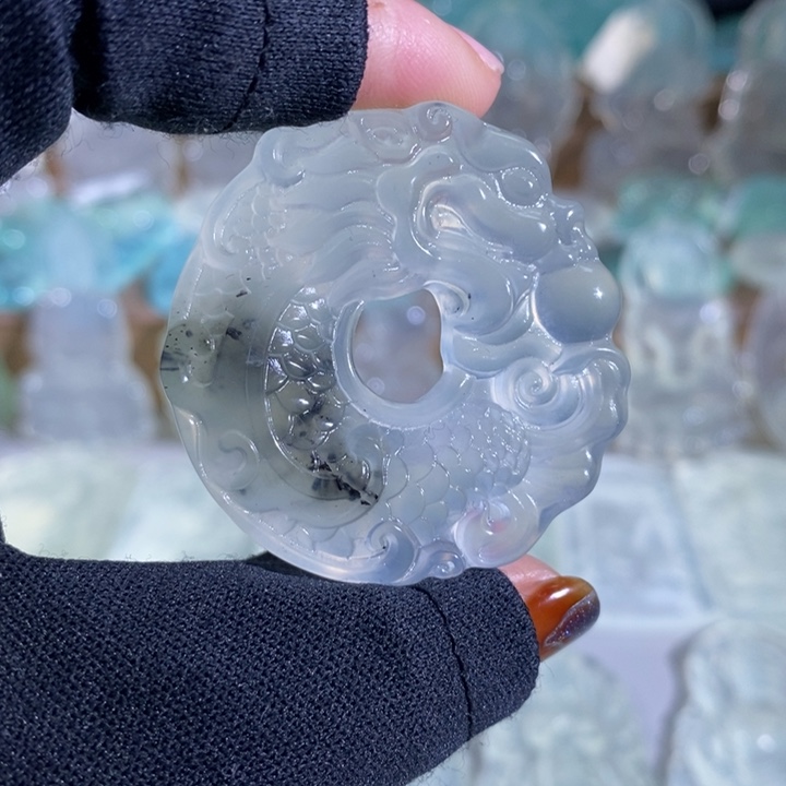 岫玉吊坠未镶嵌吊坠