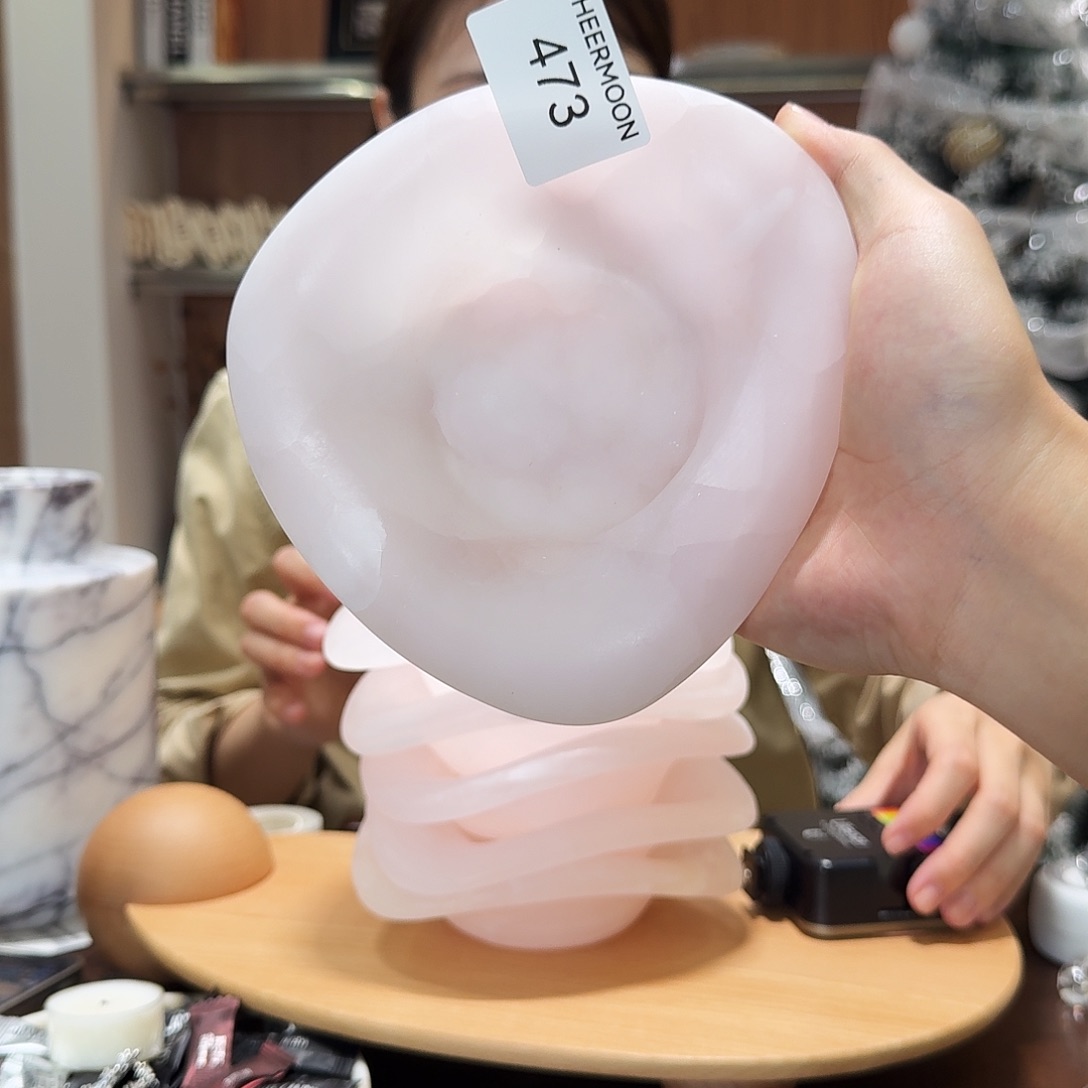 大理石473粉玉牛仔帽