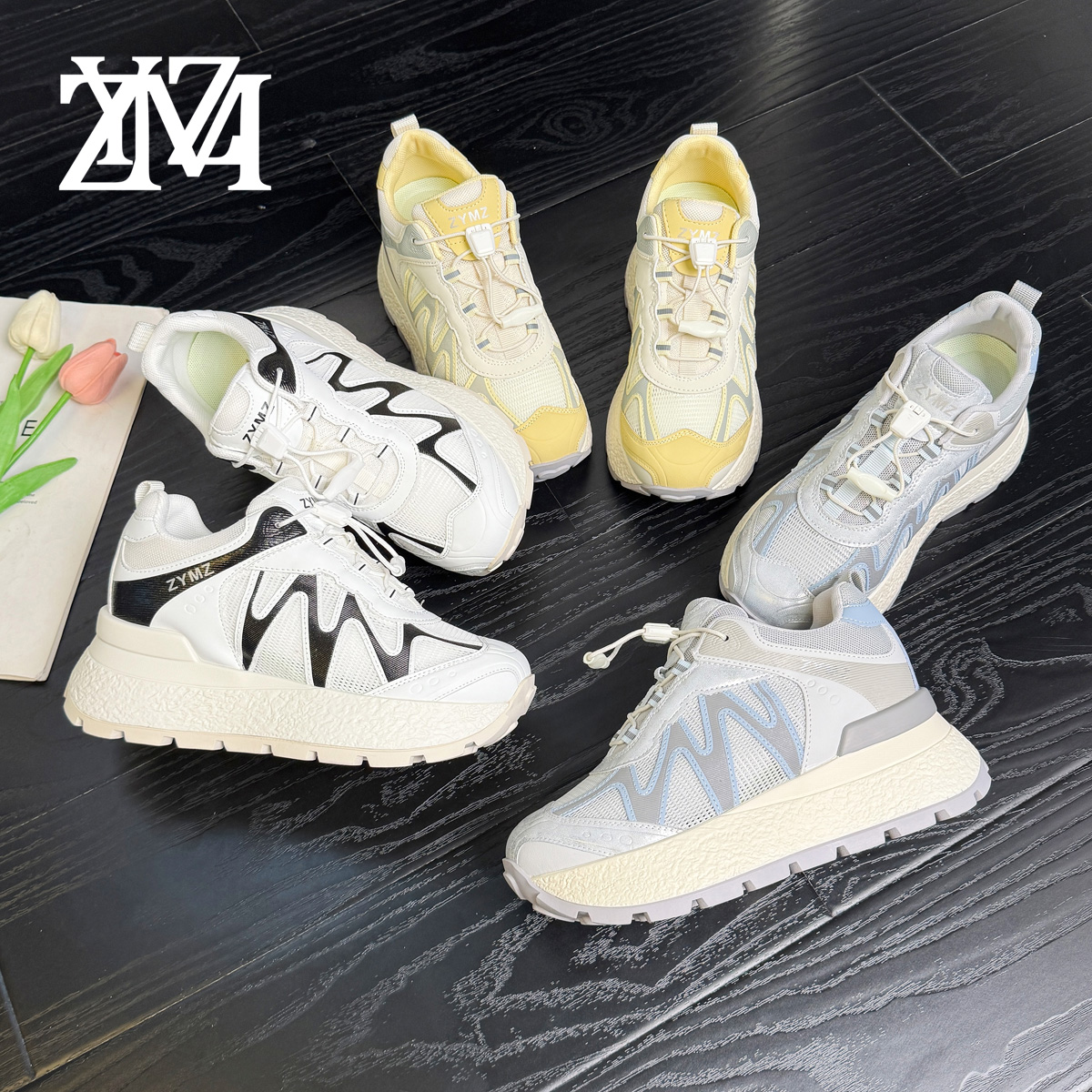 卓越名妆【登山跑步鞋】8cm夏季小个子内增高休闲鞋厚底鞋女鞋G476