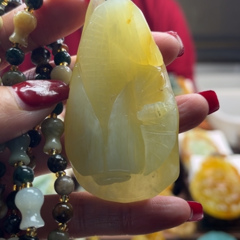 岫玉挂件未镶嵌挂件