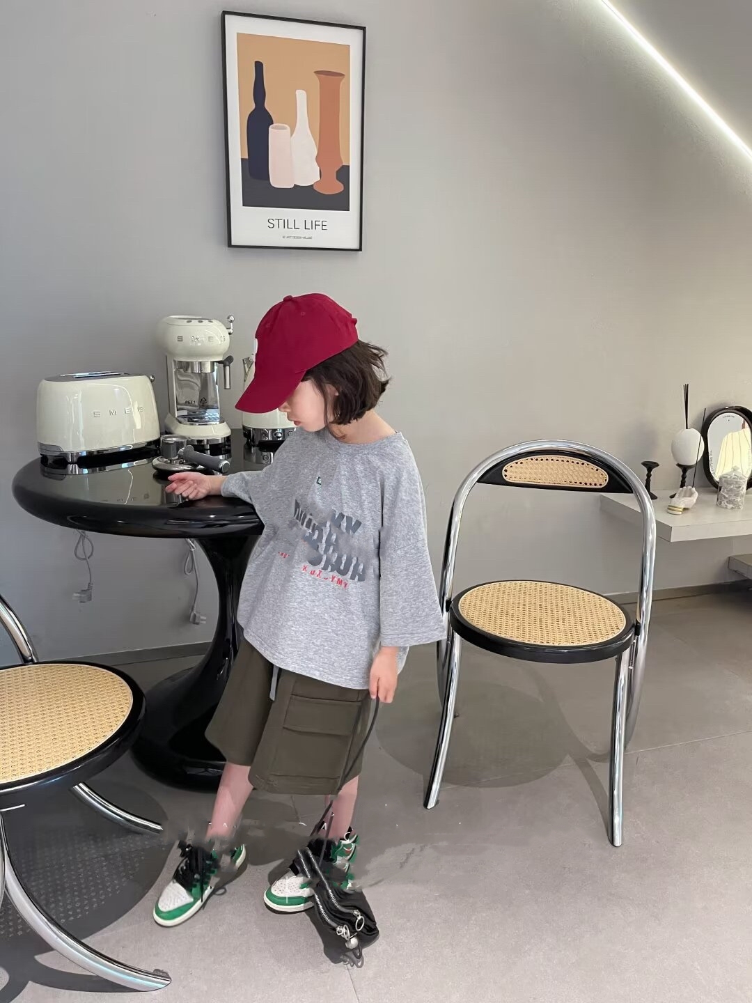 中大童潮童几2286时尚百搭韩版圆领短T