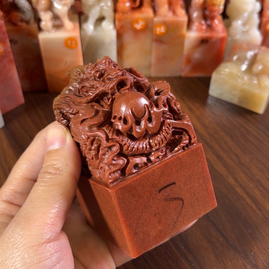印石浙江红石龙大印