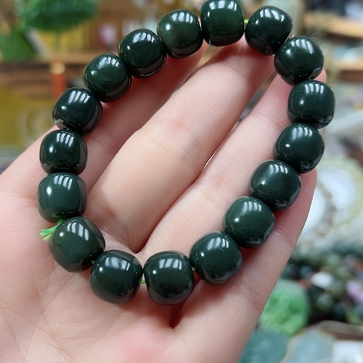 和田玉手链未镶嵌9