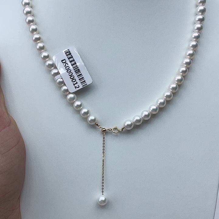 淡水珍珠颈饰银S925镶嵌卡7➕高品极光澳绿➕金属光毕业级