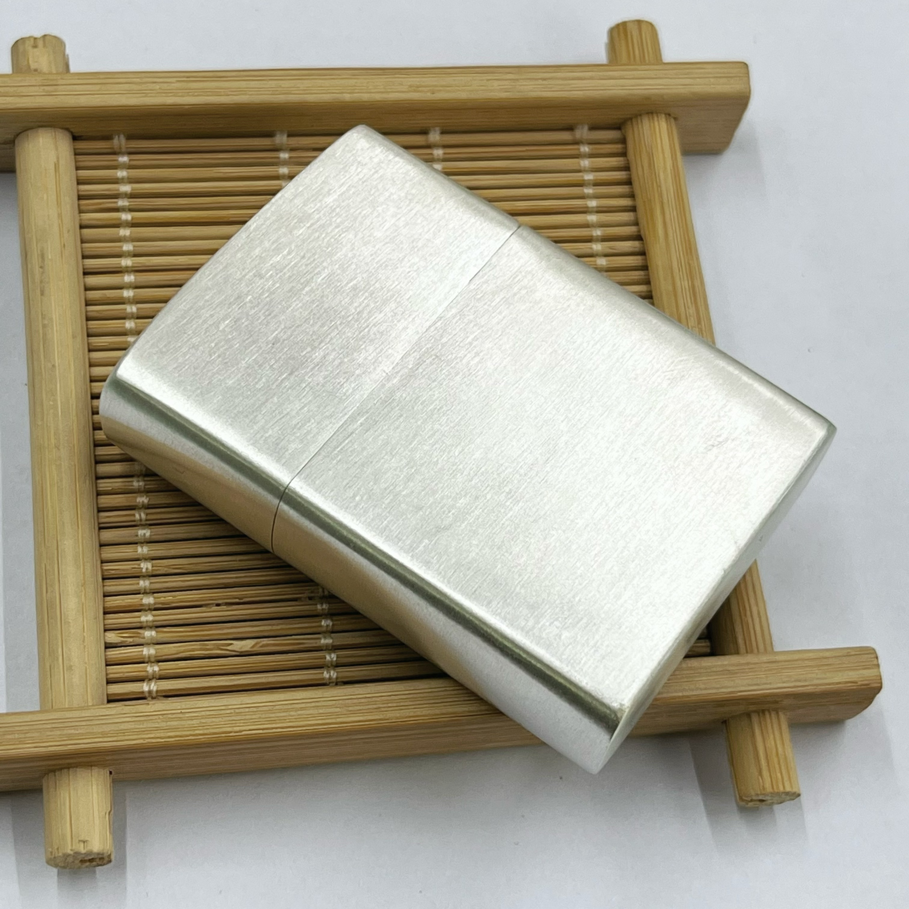 足银银制品 足银999铰链一体式光板足银打火机（配机芯）经典素款