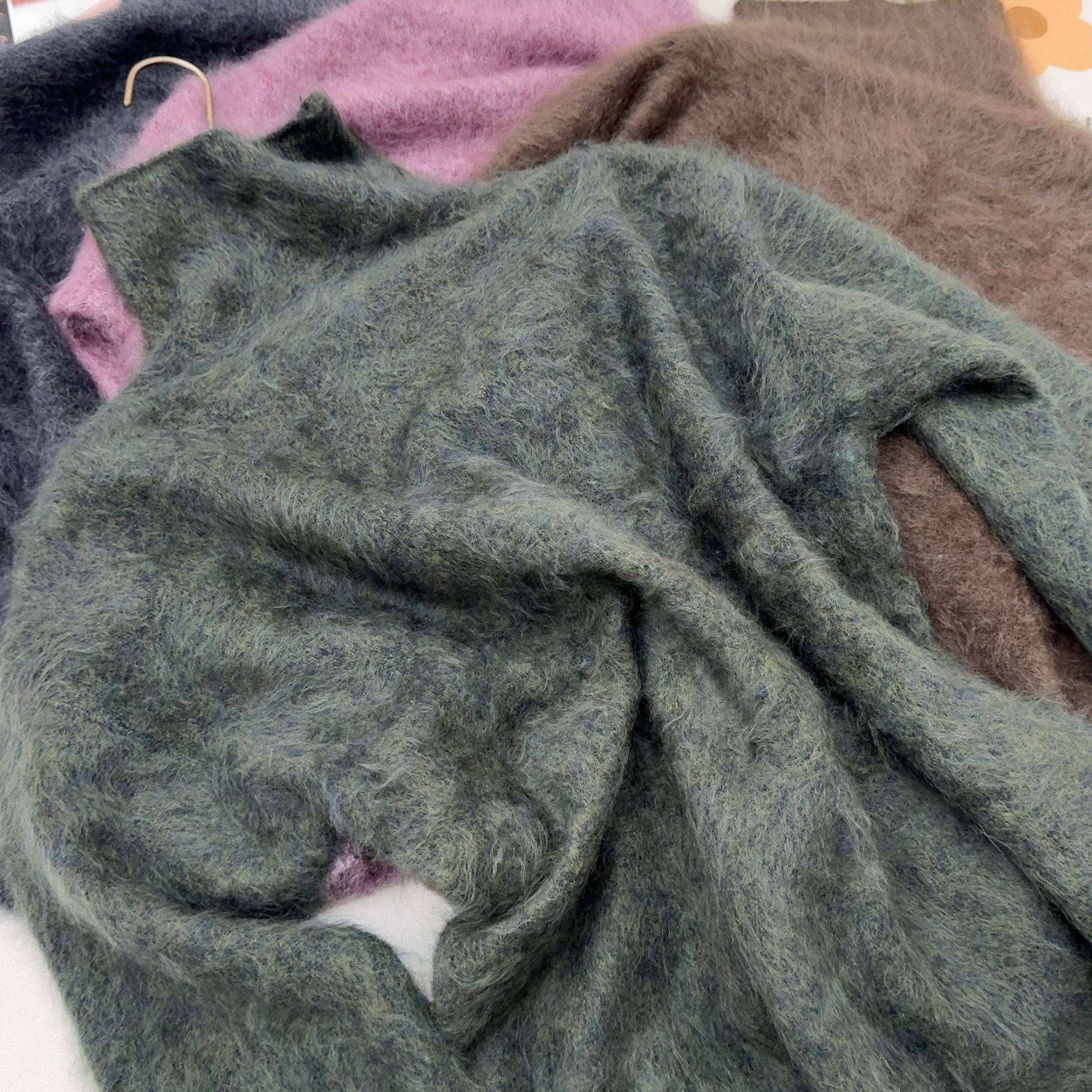 【拉绒工艺】高智千金高领羊绒上衣【胸围58衣长63】99040#