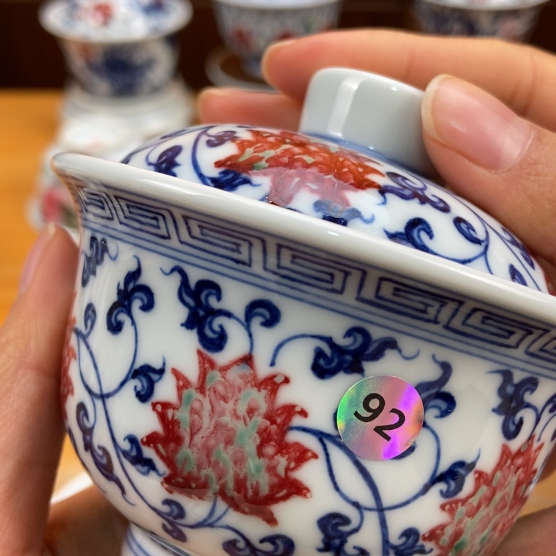 手绘现代茶具非古董