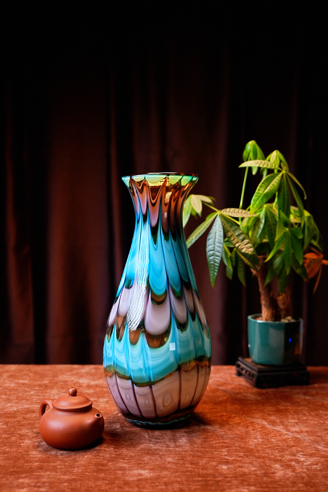 蔚蓝海岸风格适合水培插花客厅装饰花器