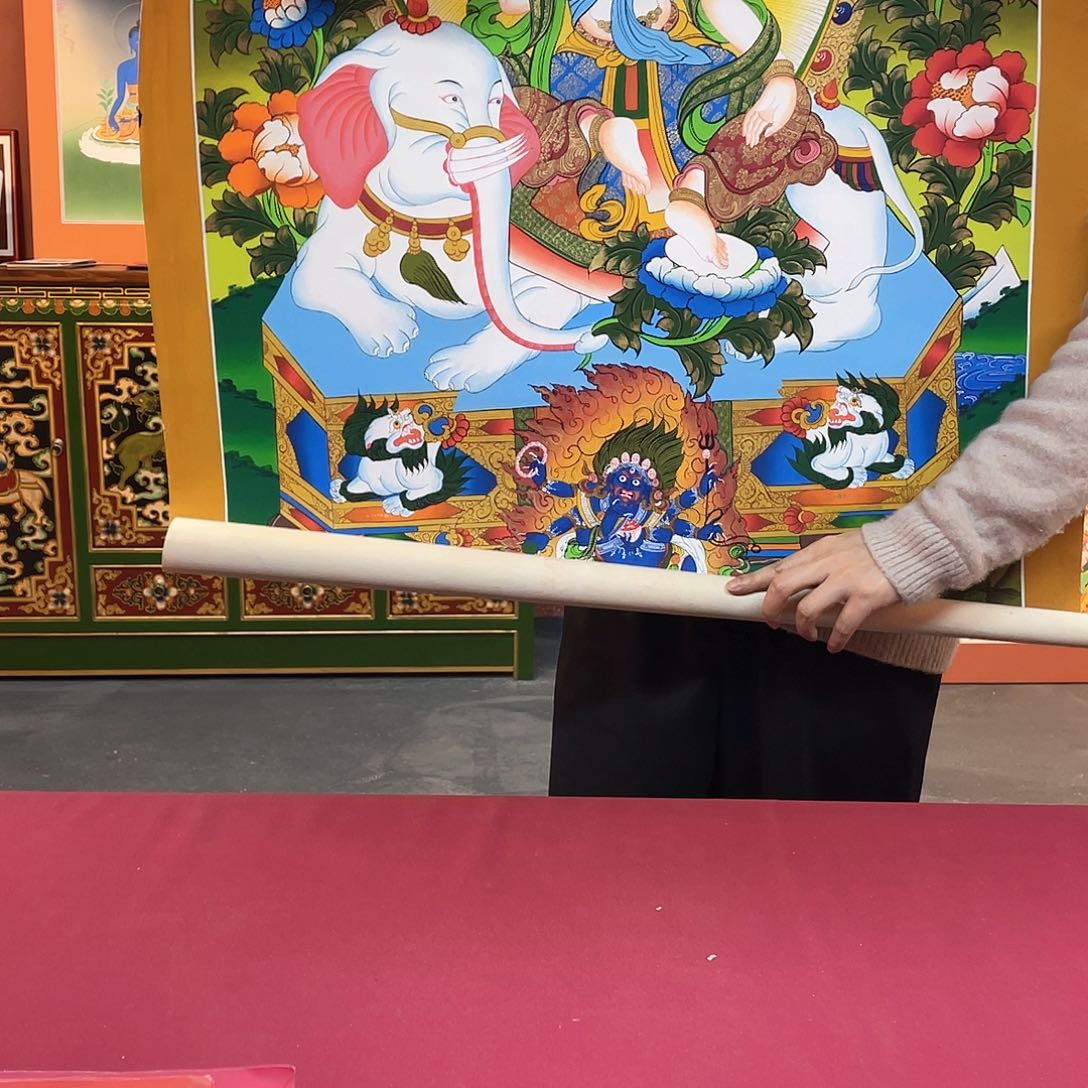 装裱画60×90普贤纯手绘