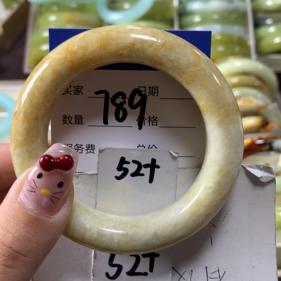 蛇纹石玉手镯未镶嵌789