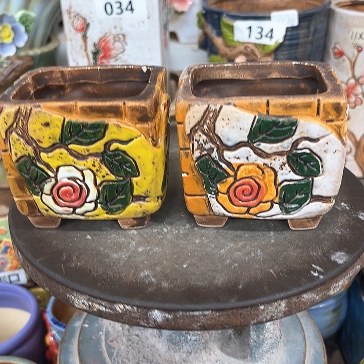 紫砂花盆粗陶材质多肉花盆