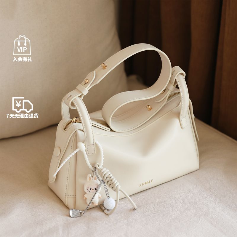 波士顿包包女款爆款2025新款百搭气质单肩斜挎包大号大容量女包小