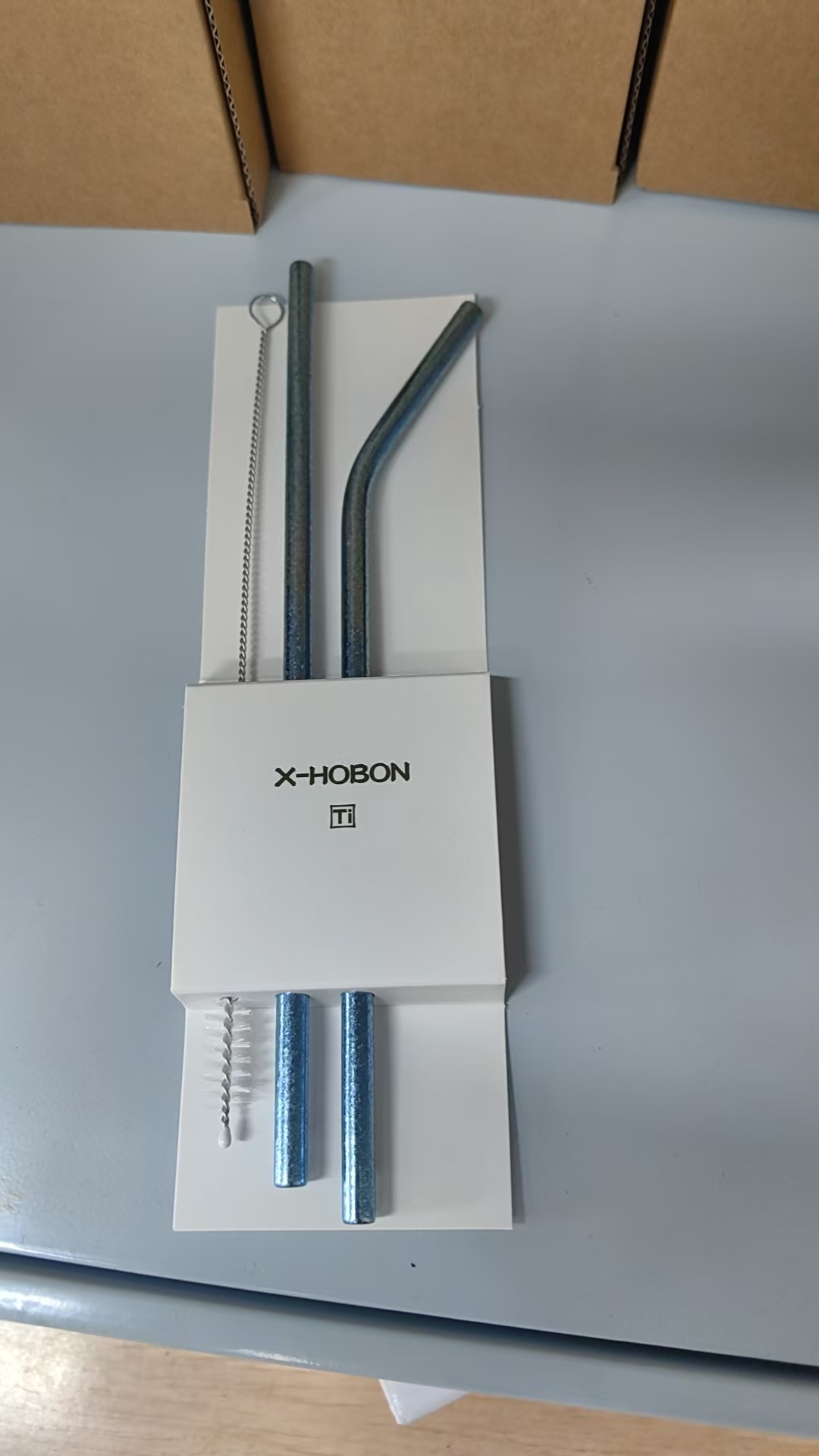 （冰花套装）中号直吸管+中号弯吸管(送一根清洁刷)