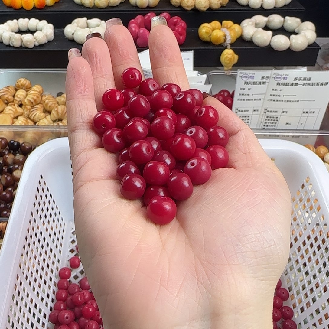 手串菩提根/象牙果卡10红桶1000颗