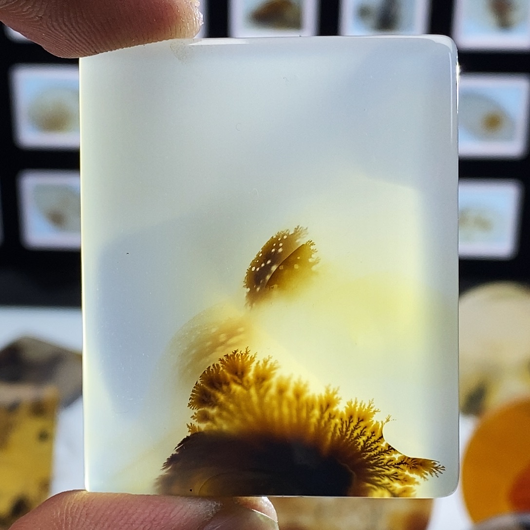 燕***舞玛瑙/玉髓未镶嵌吊坠(不含链)